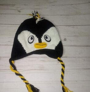 Wool Penguin hat for boy or girl